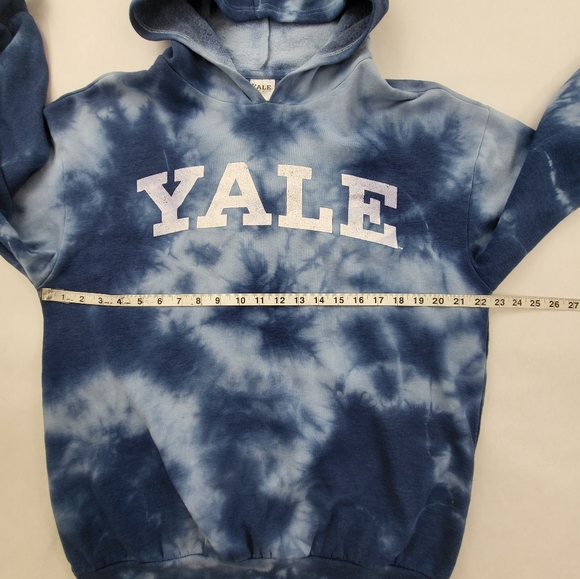 Yale University Womens Hoodie, Blue TieDye Size Med - Picture 5 of 7